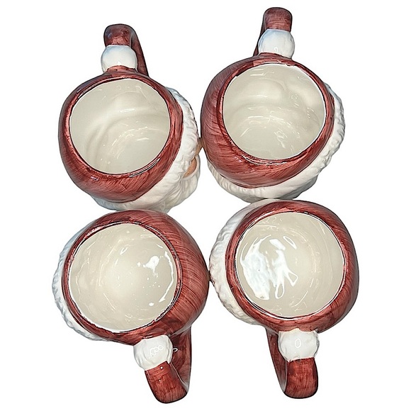 1988 EXCLUSIVELY FOR LOTUS Santa Claus Mugs Set Of 4 - Picture 6 of 9